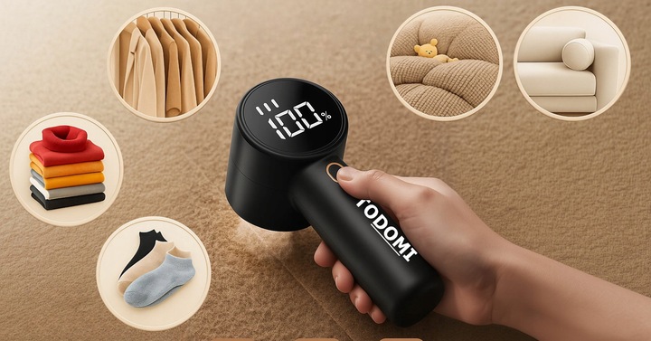 GOLARKA DO UBRAŃ SWETRÓW WYŚWIETLACZ LED ŁADOWANIE USB MOCNA