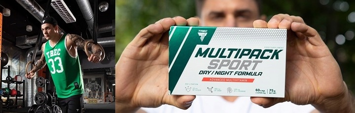 WITAMINY Trec Multipack Sport Day And Night 60caps FORMUŁA NA DZIEŃ I NOC