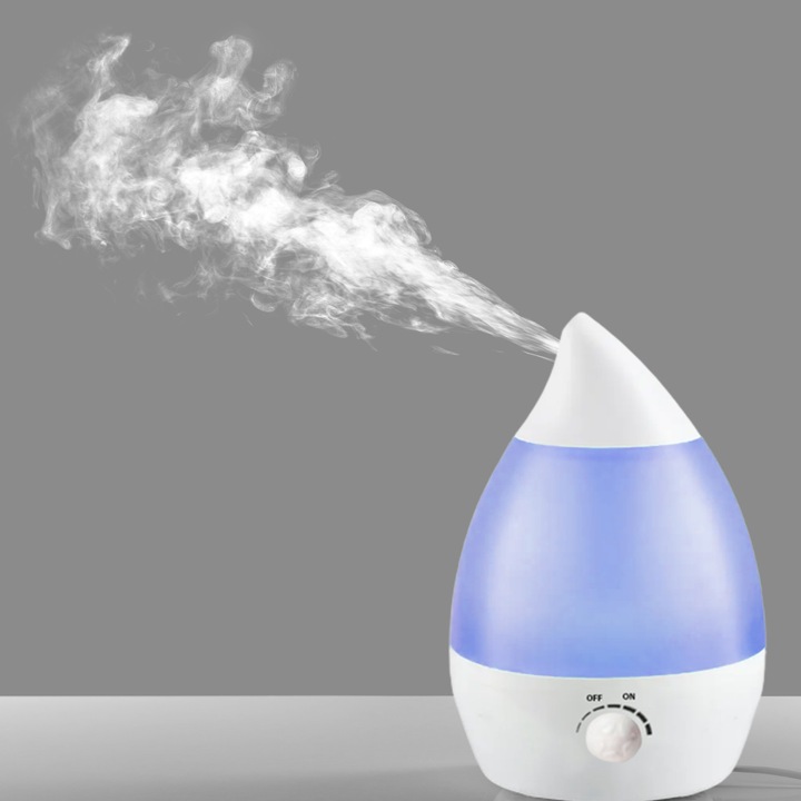 DYFUZOR NAWILŻACZ POWIETRZA CICHY LAMPKA LED 7 KOLORÓW 25W JONIZATOR