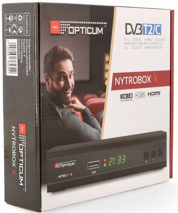 Tuner Dekoder Kablówki DVB-C DVB-T2 Telewizji Cyfrowej TV Naziemnej