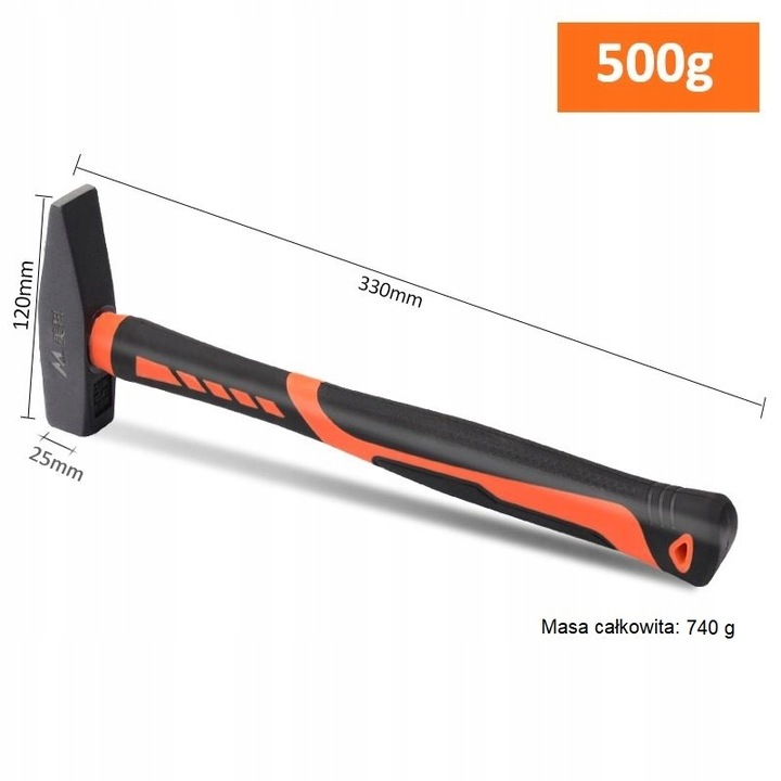 Zestaw 4 młotków ślusarskich młotki młotek