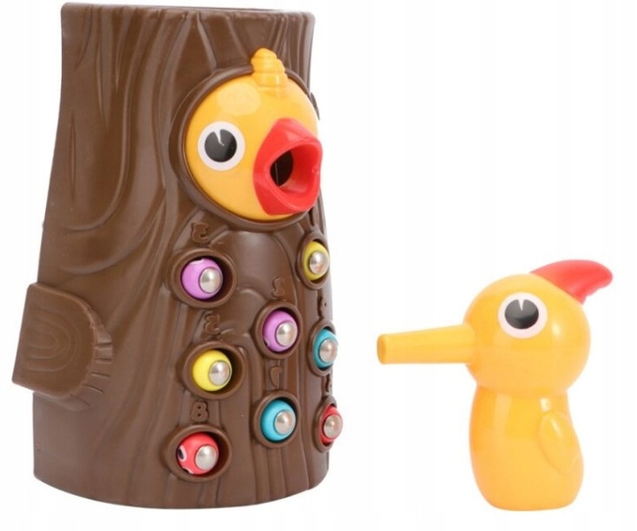 Gra Zręcznościowa Magnetyczna Dzięcioł Robaczki