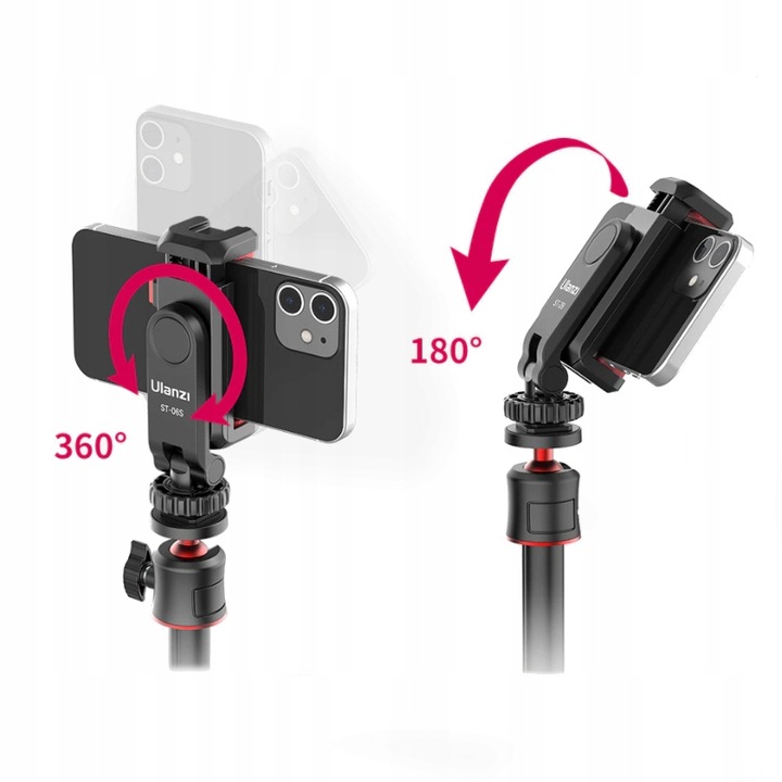 UCHWYT NA TELEFON DO STATYWU APARATU LAMPY RING