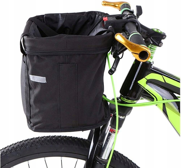 KOSZYK NA KIEROWNICĘ DO ROWERU + TORBA 10L