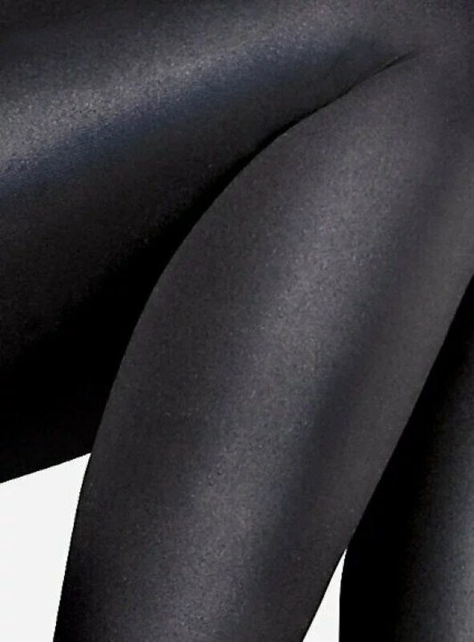 Włoskie Grube Błyszczące Rajstopy Satynowy Połysk Lores 100 den 5 XL Czarne