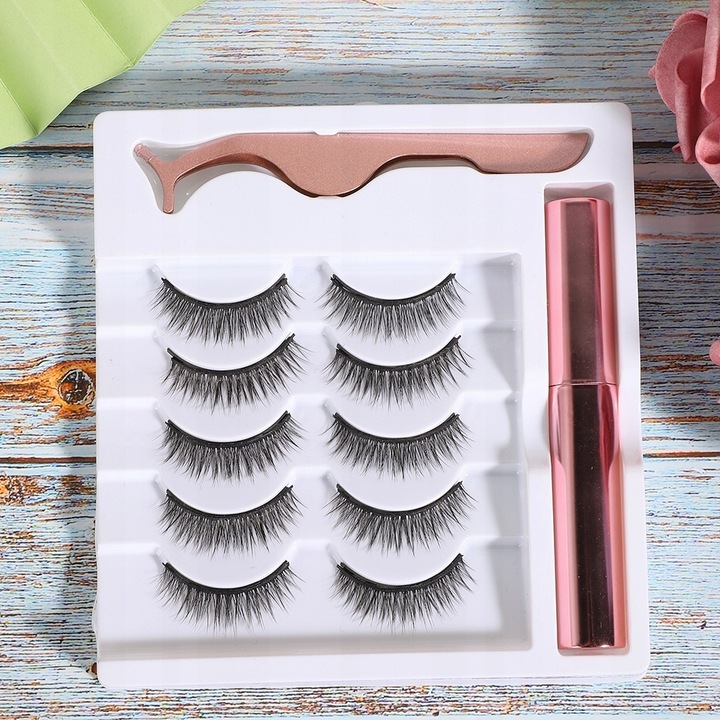 MAGNETYCZNE RZĘSY PIĘKNE NIEINWAZYJNE ŁATWY MONT