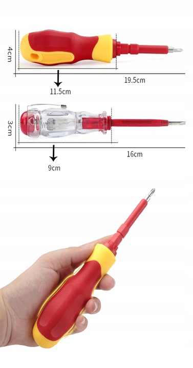 ZESTAW IZOLOWANYCH ŚRUBOKRĘTÓW DLA ELEKTRYKA 25szt