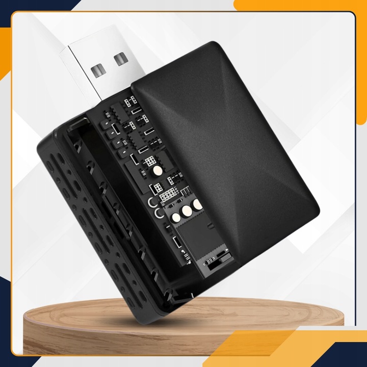 MINI ADAPTER ANDROID AUTO BEZPRZEWODOWY CARPLAY WIFI BLUETOOTH + USB C