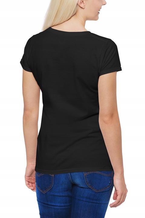 KOSZULKA DAMSKA TOMMY NEW YORK Z NADRUKIEM NAPISEM CZARNA BLUZKA T-SHIRT