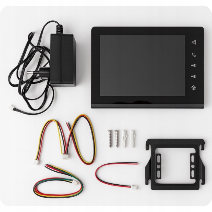 WIDEODOMOFON PRZEWODOWY VIDEO DOMOFON ZESTAW CZYTNIK RFID FURTKA BRAMA 7''