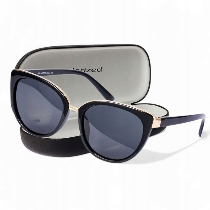 OKULARY PRZECIWSŁONECZNE POLARYZACYJNE DAMSKIE PolarZONE Z ETUI ŚCIERECZKA