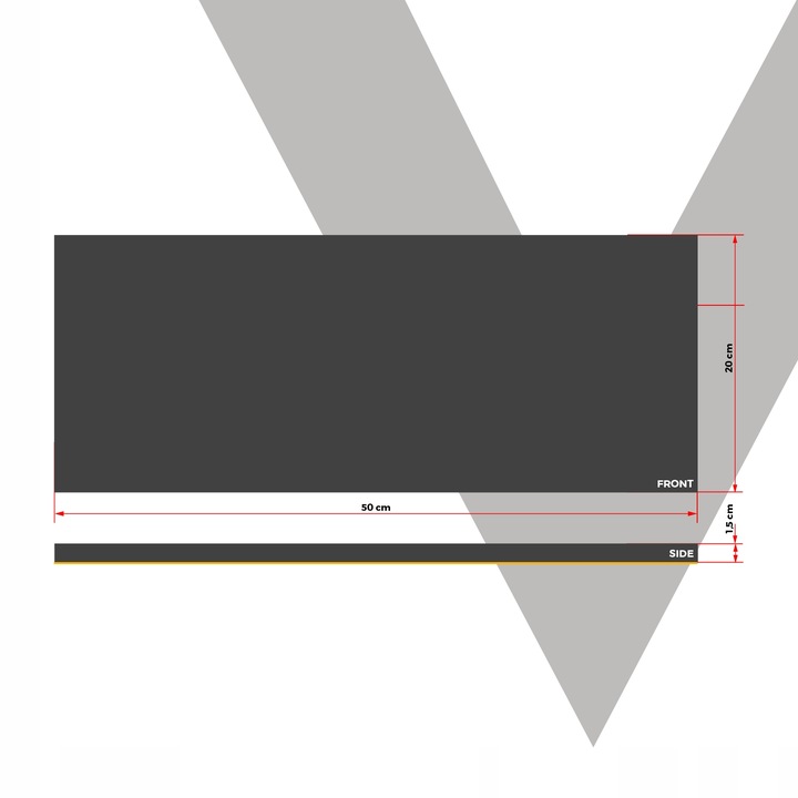 Odbojnik na ścianę garażu osłona miekka pianka rozmiar 50 cm x 20 cm