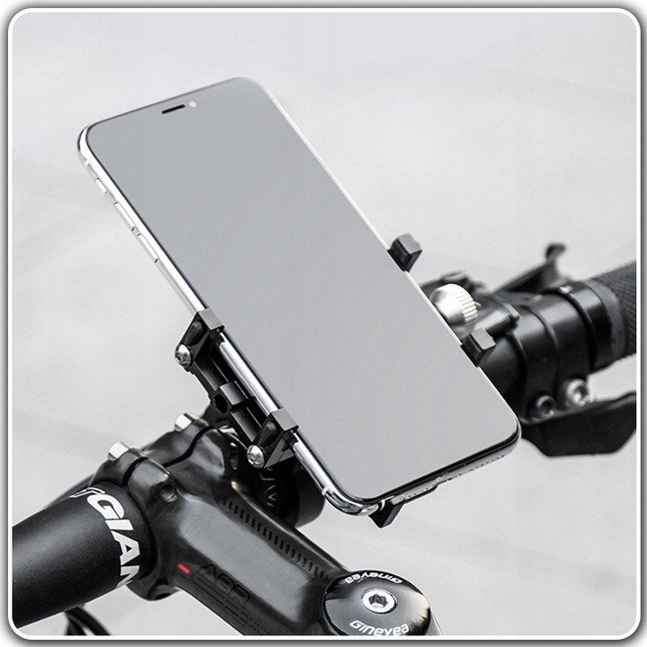 UCHWYT ROWEROWY NA TELEFON MONTOWANY NA KIEROWNICĘ ROWERU ALUMINIOWY