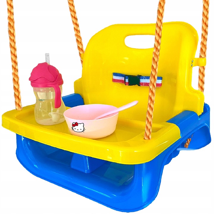 HUŚTAWKA DLA DZIECI OGRODOWA ZEWNĘTRZNA lub DOMOWA MODEL ZE STOLICZKIEM 4w1