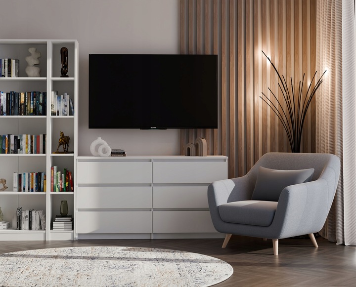 REGAŁ R25 BIUROWY 25CM PÓŁKA SZAFKA KSIĄŻKI SEGREGATORY BIAŁY POKÓJ