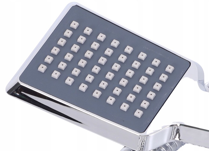 Słuchawka prysznicowa z wężem chrom do wanny z uchwytem ściennym YOKA