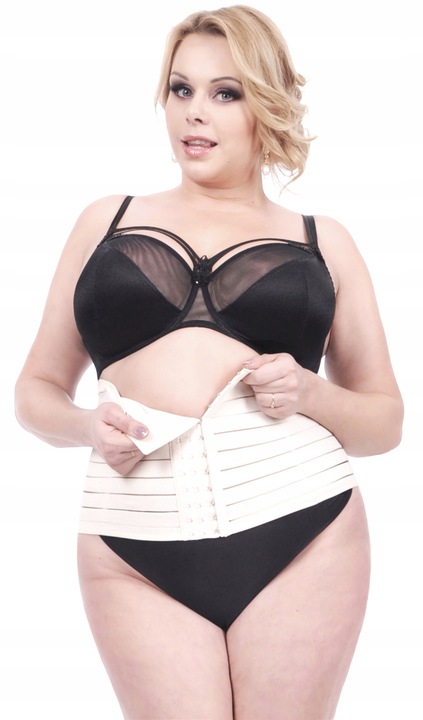 Orirose PAS gorset mocno WYSZCZUPLAJĄCY brzuch talię poporodowy Z REGULACJĄ