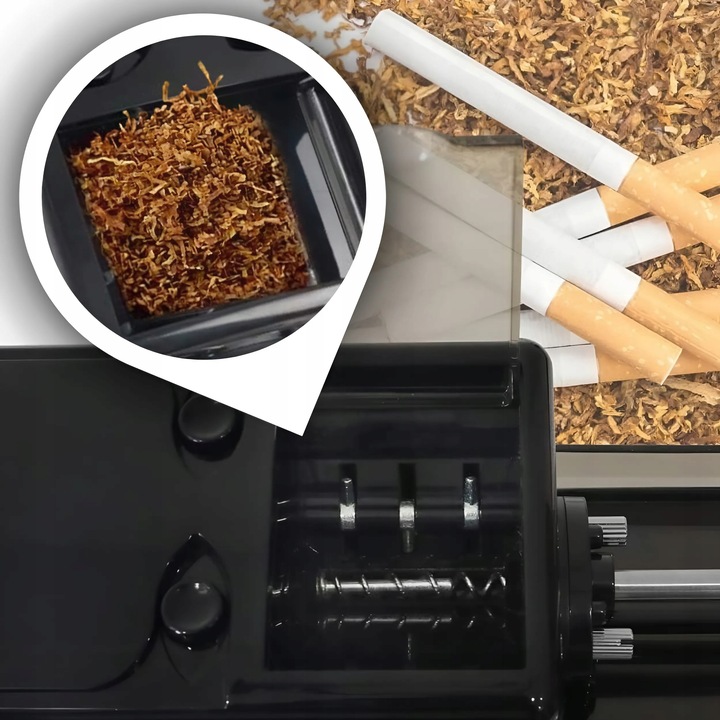 METALOWA Elektryczna Maszynka do Nabijania Papierosów Nabijarka Tytoniu 8mm