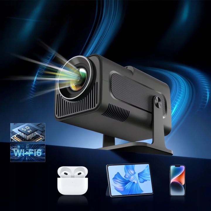 PROJEKTOR 4K HY320 PRO 1080P WERSJA DUŻA RZUTNIK BLUETOOTH 5 WIFI 6