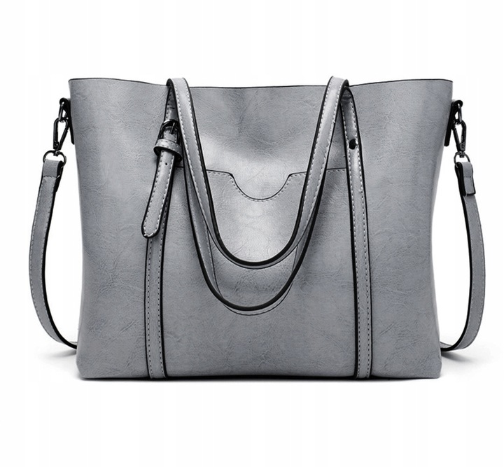 POJEMNA SKÓRZANA TORBA DAMSKA MIEJSKA TOREBKA Koanni