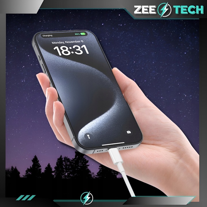 ŁADOWARKA SIECIOWA USB-C DO IPHONE 15 16 PRO MAX PLUS + KABEL USB-C 60W 1m