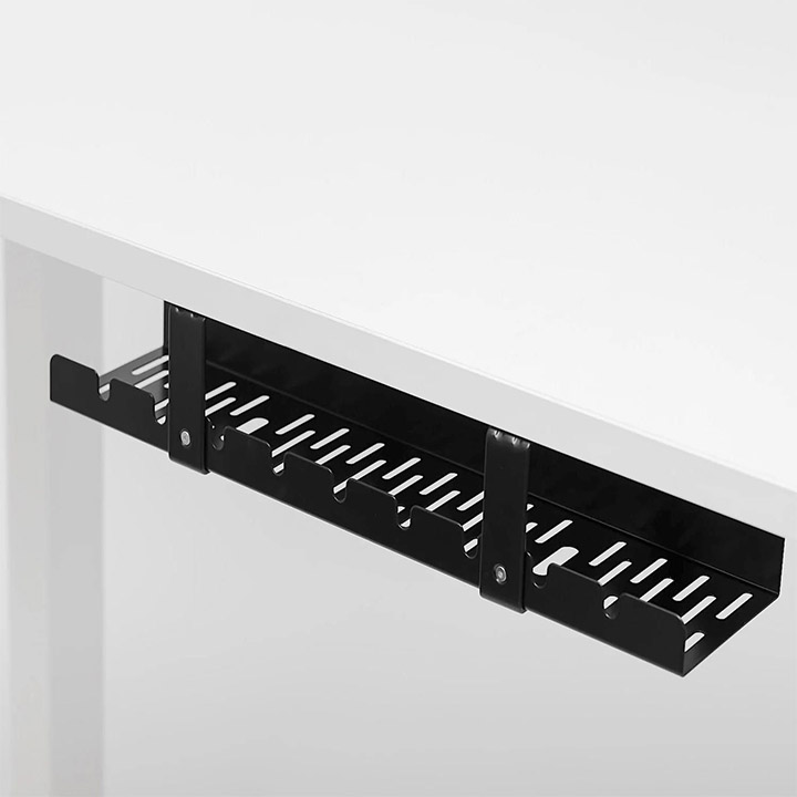 ORGANIZER DO KABLI NA PRZEWODY POD BIURKO BLAT KOSZYK PÓŁKA METALOWA