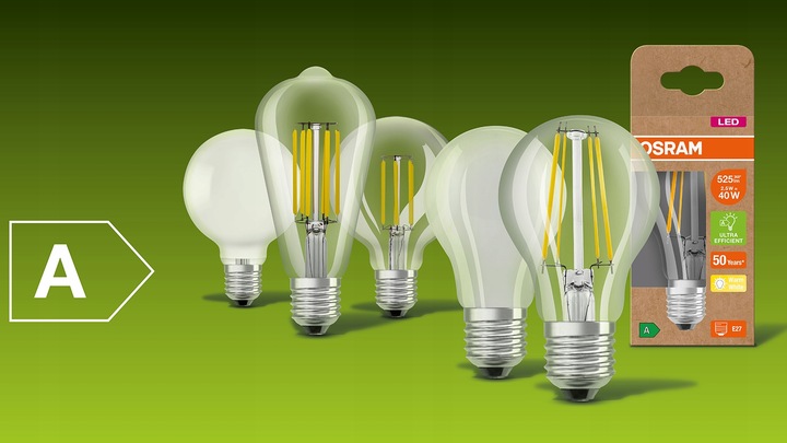 Żarówka LED A60 E27 7,2W = 100W 1521lm 2700K FILAMENT 212lm/W Klasa A