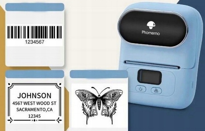 Phomemo M110 mini drukarka termiczna samoprzylepnych etykiet naklejek