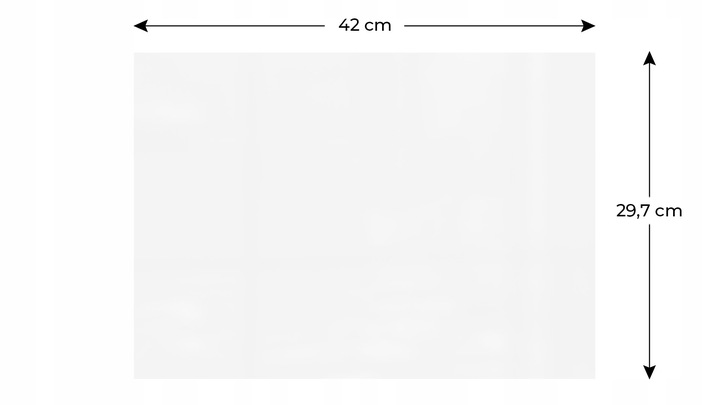 Tablica magnetyczna na lodówkę nakładka suchościeralna biała A3 + GRATIS