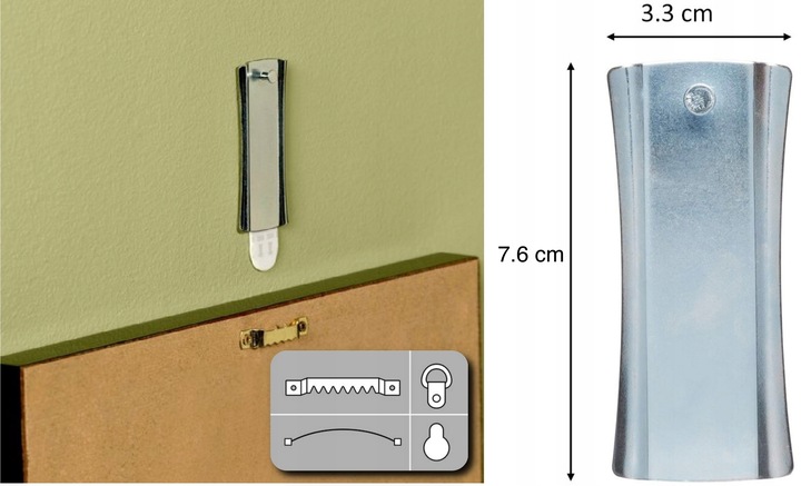 Haczyki Samoprzylepne Command do obrazów bez wiercenia do 2 kg zestaw