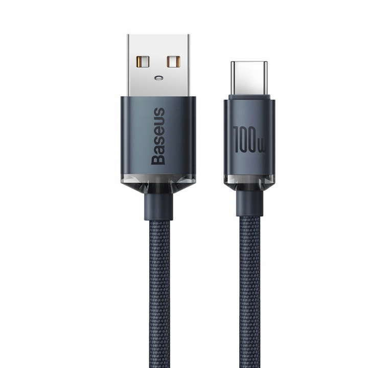 BASEUS SZYBKI KABEL USB USB-C TYP C 100W 6A MOCNY PRZEWÓD DO ŁADOWANIA 1,2m
