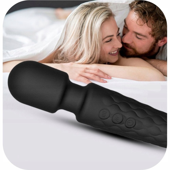 MASAŻER MIEJSC INTYMNYCH WIBRATOR DO ORGAZMÓW MAGIC WAND - 140 FUNKCJI