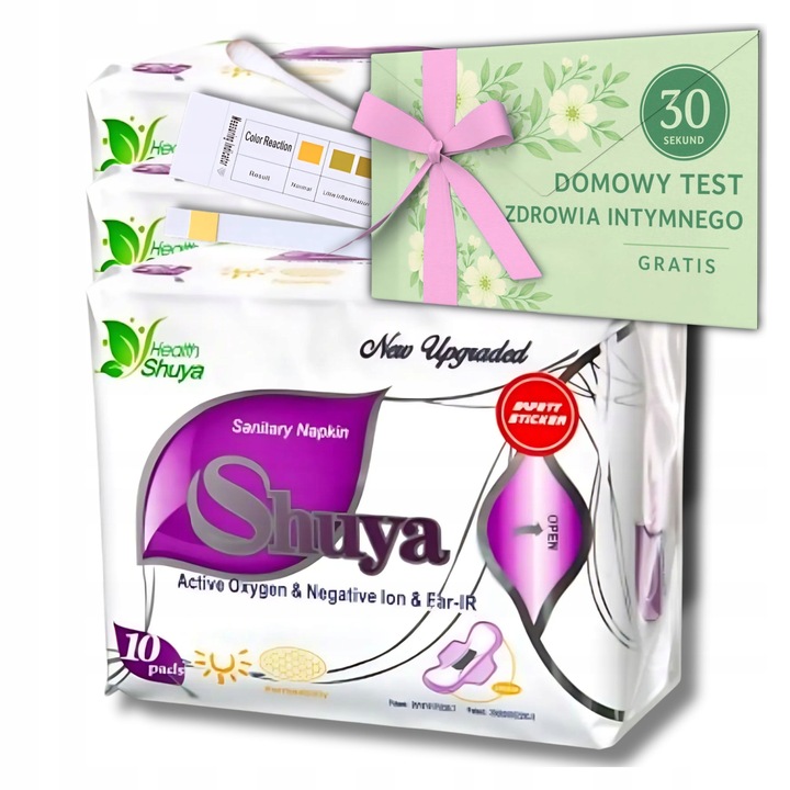 Podpaski Shuya Health dzienne bawełniane 10 sztuk ZESTAW 3 opakowań