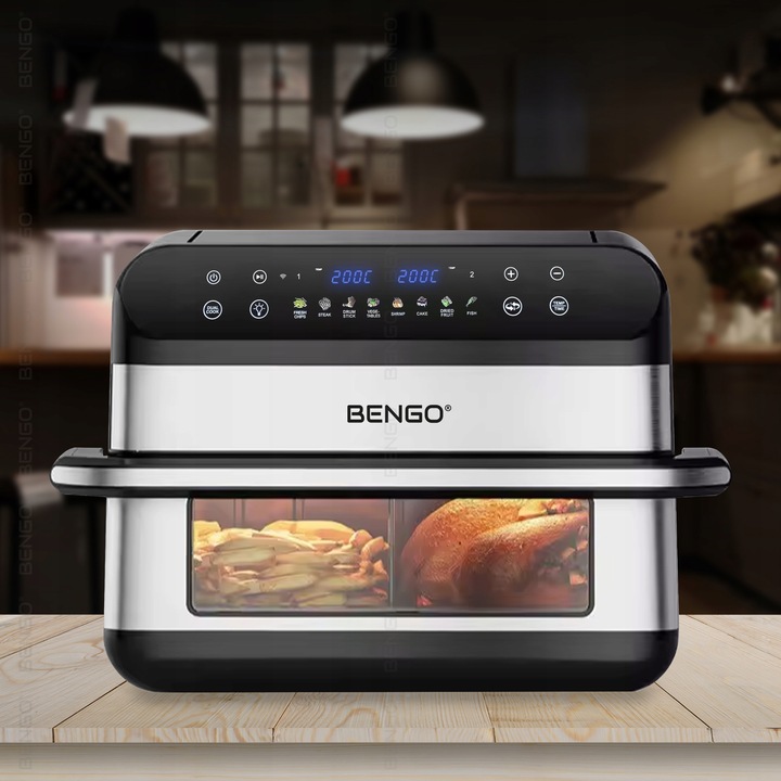 Frytkownica beztłuszczowa RODZINNA dual AIRFRYER 10L 2800W WiFi Tuya