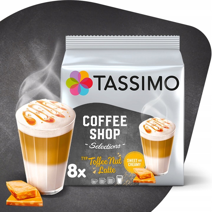 Tassimo Jacobs CSS TOFFEE NUT LATTE, 8 sztuk
