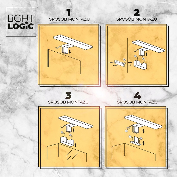 Lampa łazienkowa LL WALL LAMP03 12W C LED kinkiet nad lustro chrom