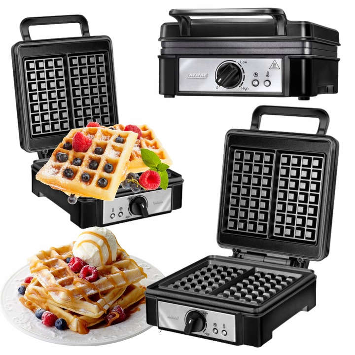 Gofrownica MPM BGO-02 1400 W czarny 2 gofry