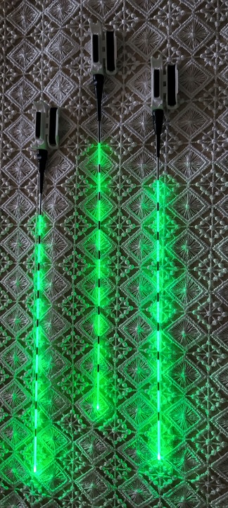 Komplet 3x Świecący Sygnalizator Fedeer - Drgająca Szczytówka + 3 Baterie