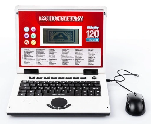LAPTOP EDUKACYJNY DLA DZIECI KINDERPLAY NAUKA LICZENIA LITERKI GRY 120