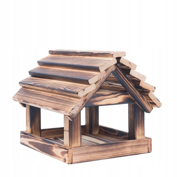 Stojący Karmnik Ogrodowy Dla Ptaków Opalany Solidny Duży + Słonecznik