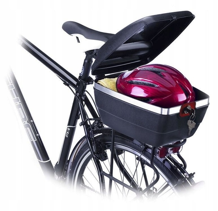 WESTMARK KUFER SCHOWEK POJEMNIK NA BAGAŻNIK ROWER ZAMYKANY KLUCZ GERDA 14l