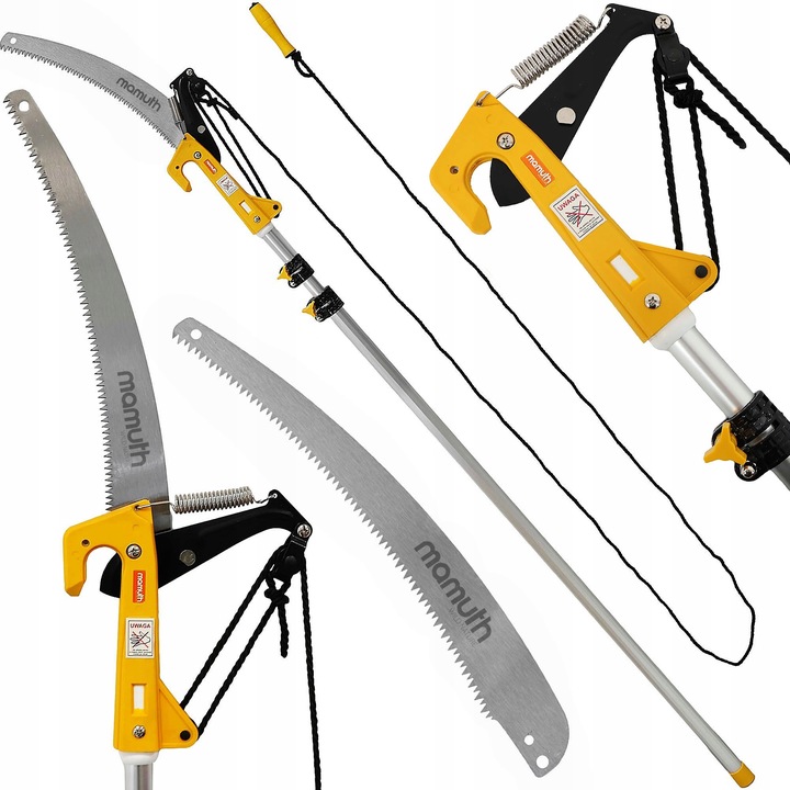 PIŁA TELESKOPOWA Z SEKATOREM NA TRZONKU 3,75m 375cm DO GAŁĘZI 2w1