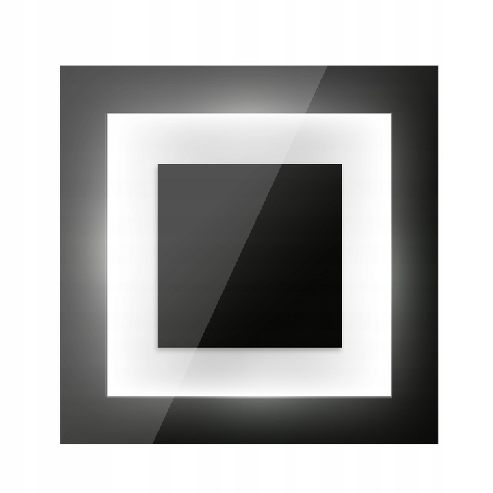 Lampka schodowa OPRAWA LED 230V oświetlenie schodowe 2W CZARNA ZIMNA 6000k