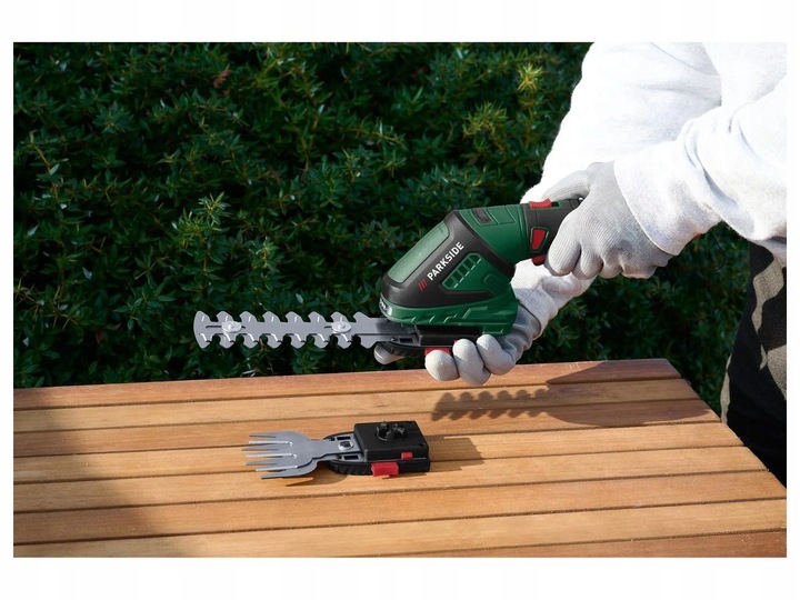 PARKSIDE Akumulatorowe Nożyce DO Trawy i krzewów 2w1 PGSA 4 B3 +