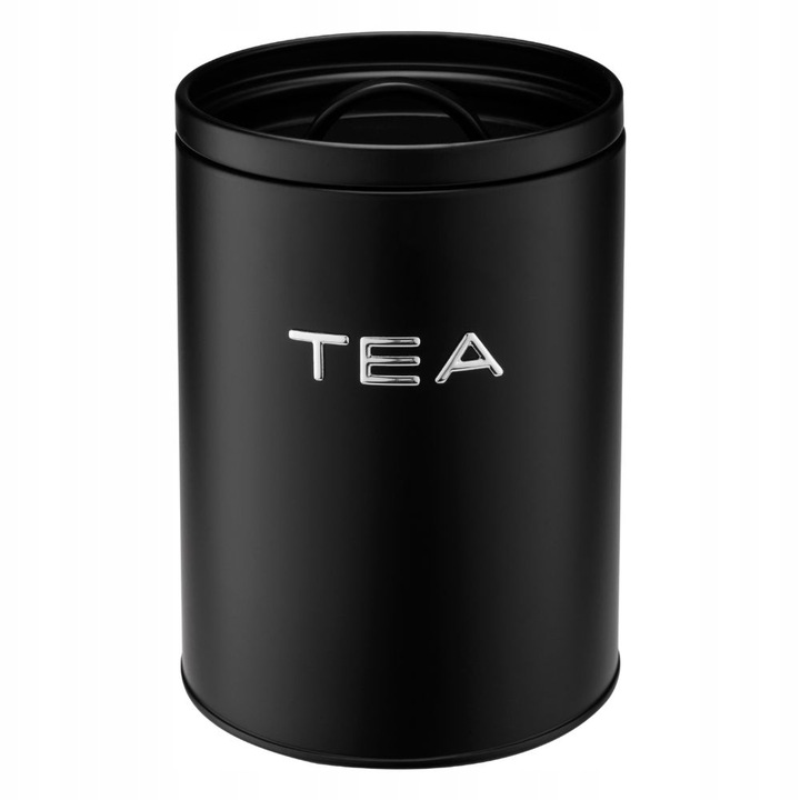 Komplet 3 pojemniki ALEX COFFEE SUGAR TEA czarny kawa cukier herbata zestaw