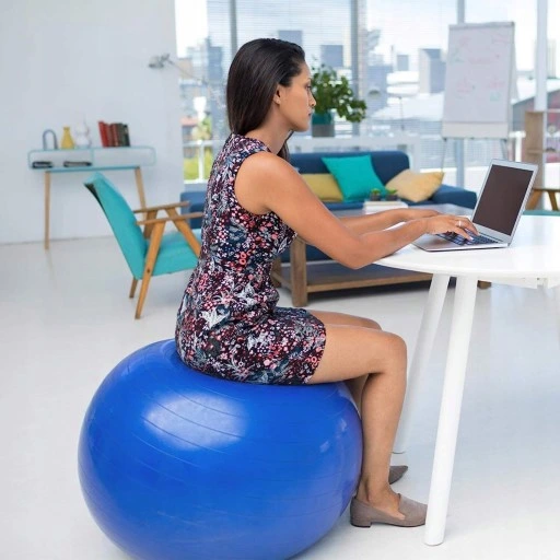 PIŁKA GIMNASTYCZNA FITNESS DO ĆWICZEŃ REHABILITACYJNA PILATES W CIĄŻY 65 cm