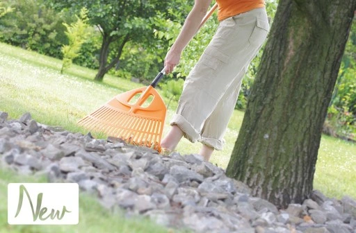 GRABIE OGRODOWE DO LIŚCI TRAWY 182cm POMARAŃCZOWE