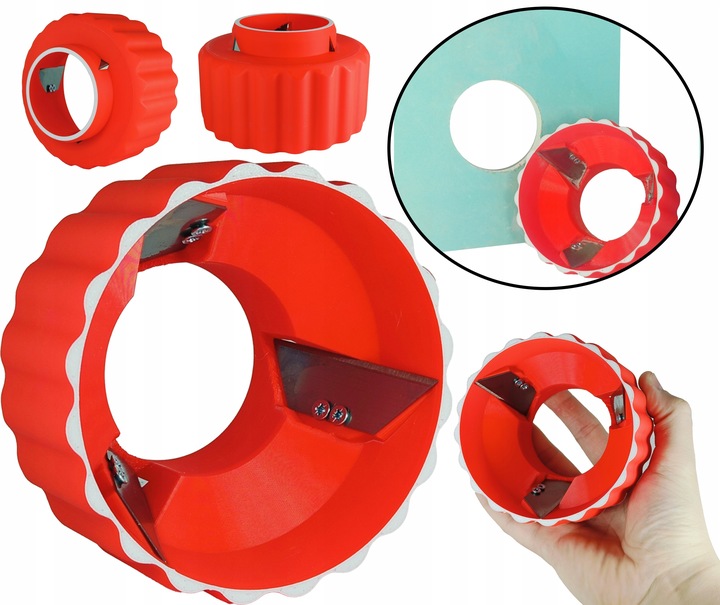 FAZOWNIK STRUG DO PŁYT GK PUSZEK ELEKTRYCZNYCH 68 MM RĘCZNY, 3 ostrza