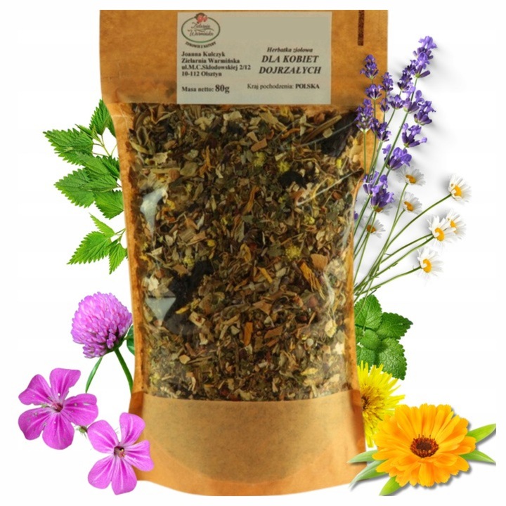 ZIOŁA DLA KOBIET DOJRZAŁYCH MENOPAUZA KLIMAKTERIUM