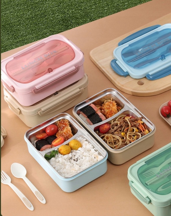 Pojemnik na Lunch Obiad Lunchbox z przegródkami Śniadaniówka